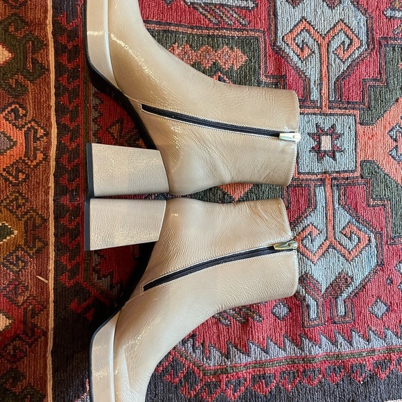 Martina Platform Ankle Boot NEW Crinkle Patent Italy Size 38.5/9.5 - Picture 7 of 9